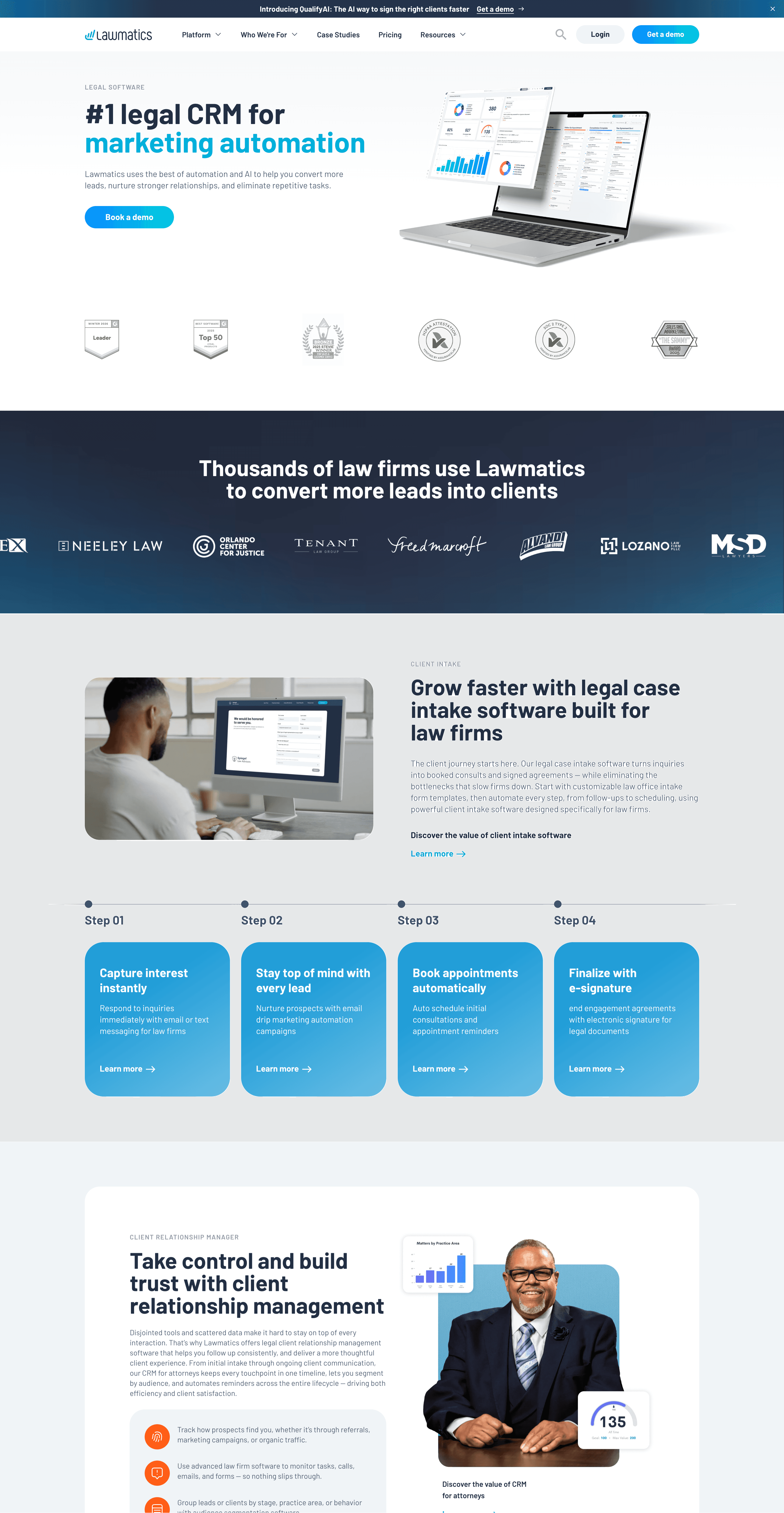 Lawmatics product preview